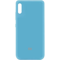 Акция на Чехол Silicone Cover My Color Full Protective (A) для Xiaomi Redmi 9A Голубой / Light Blue от Allo UA