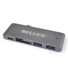 Акция на USB hub картридер 5 в 1 Beluck Type-C / USB 3.0 / SD / MicroSD BeluckHub от Rozetka UA