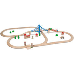 Акція на Игровой набор Eichhorn Железная дорога Путешествие через мост 55 эл. (100001264) від Allo UA