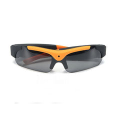 Акция на Очки GlassCam 1080 P Солнцезащитные с камерой Оранжевый (1003-008-02) от Allo UA