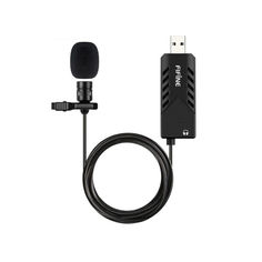 Акция на Микрофон Fifine Конденсаторный USB со звуковой картой для ПК Черный (1007-451-00) от Allo UA