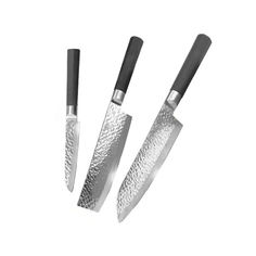 Акция на Набор ножей BauTech 7CR4IN из нержавеющей стали 440C 3 шт Серебристый (1007-153-00) от Allo UA