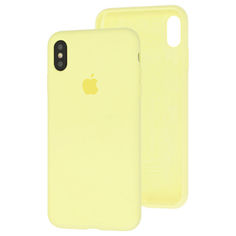 Акция на Чехол Silicone Case для Apple iPhone X / Xs Mellow Yellow от Allo UA