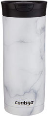 Акція на Термокружка Contigo Huron Couture Snapseal 473 мл White Marble (2081950-1) від Rozetka UA