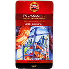 Акція на Художественные цветные карандаши Koh-i-noor POLYCOLOR 12 цв. 3822012002PL від Podushka