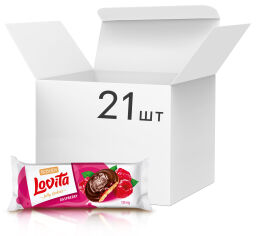 Акция на Упаковка печенья Roshen Lovita Jelly Cookies Малина 135 г х 21 шт (4823077634253) от Rozetka