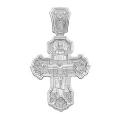 Акція на Православный серебряный крестик с молитвой 000134757 від Zlato
