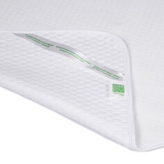 Акция на Двусторонняя непромокаемая пеленка Эко Пупс Soft Touch Premium белая 65х90 см от Podushka