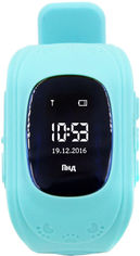 Акция на Детские телефон-часы с GPS трекером GOGPS ME K50 Turquoise (K50TR) от Rozetka UA