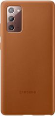 Акция на Чехол Samsung для Galaxy Note 20 Leather Cover Brown от MOYO