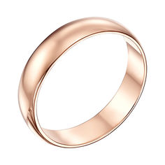Акція на Обручальное кольцо из красного золота Любовь и верность 000006385 15.5 размера від Zlato