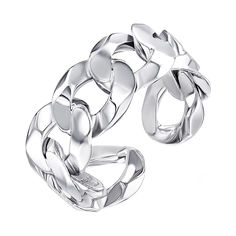 Акция на Серебряное разомкнутое кольцо 000137560 18 размера от Zlato