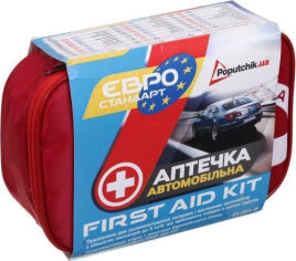Акція на Аптечка автомобильная Poputchik Евростандарт First Aid Kit (02-005-М) від Rozetka UA
