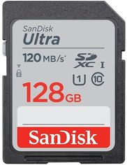 Акция на Карта памяти SANDISK SDXC 128GB Class 10 UHS-I R120MB/s Ultra (SDSDUN4-128G-GN6IN) от MOYO