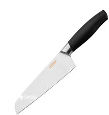 Акция на Кухонный нож Fiskars Functional Form+ поварской азиатский 17 см Black (1015999) от Rozetka UA