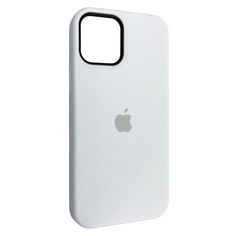 Акция на Чехол-накладка Silicone Case Full Cover для Apple iPhone 12 Pro Max 6.7" (white) от Allo UA