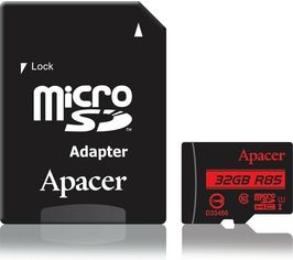Акция на Карта памяти Apacer microSDHC 32GB C10 UHS-I R85MB/s + SD-адаптер (AP32GMCSH10U5-R) от MOYO