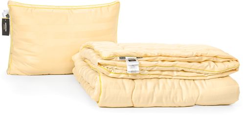 Акція на Набор антиаллергенный MirSon Eco-Soft Деми Carmela Hand Made №2542 одеяло 155х215 см + подушка трехкамерная 50х70 средняя (2200002066754) від Rozetka UA