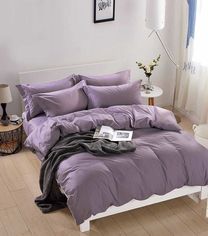 Акция на Однотонное постельное белье Bella Villa сатин B-0212 Двуспальный евро комплект от Podushka
