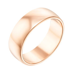 Акція на Обручальное кольцо из красного золота 000000345 21.5 размера від Zlato