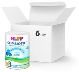 Акція на Упаковка детской сухой молочной смеси HiPP Combiotiс 3 для дальнейшего кормления 6 пачек по 750 г (9062300432586) від Rozetka UA