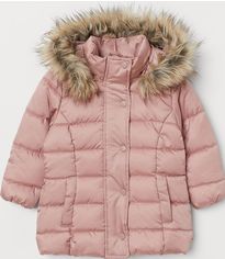 Акція на Зимняя куртка H&M 0750129 110 см Розовая (2000001755198) від Rozetka UA