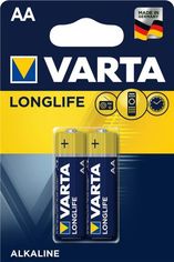 Акція на Батарейка VARTA LONGLIFE щелочная AA блистер, 2 шт. (4106101412) від MOYO