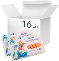 Акція на Упаковка затяжного печенья Грона Наполеон со вкусом топленого молока 290 г х 16 шт (4820156633299) від Rozetka UA