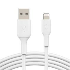 Акция на Кабель Belkin USB-A - Lightning, 1m, PVC, white(CAA001BT1MWH) от MOYO