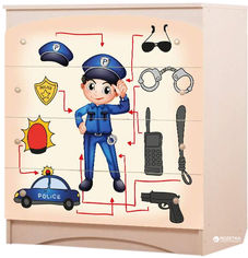Акция на Детский комод Вальтер Полиция Венге светлый (KD-1.71) от Rozetka UA