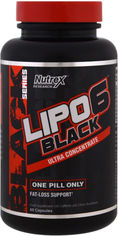 Акція на Жиросжигатель NR Lipo-6 Black Ultra Concentrate 60 капсул (857268005090) від Rozetka UA