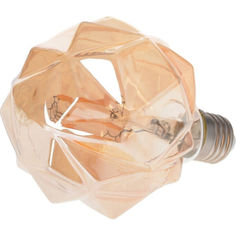 Акція на Лампа филаментная Brille (мат. золото) LED E27 6W WW G80 COG (32-872) від Allo UA