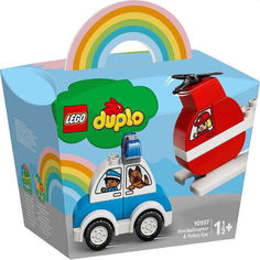 Акция на LEGO DUPLO Пожарный вертолет и полицейский автомобиль (10957) от Allo UA