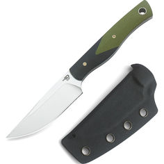 Акція на Туристический нож Bestech Knife HEIDIBLACKSMITH Black and Green BFK01A від Allo UA
