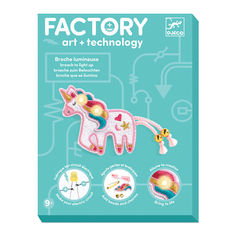 Акція на Набір для творчості DJECO Factory Брошка Милий єдиноріг зі світлодіодом (DJ09321) від Будинок іграшок