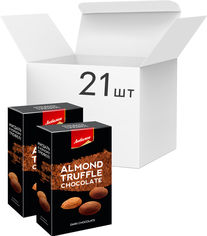 Акция на Упаковка конфет Любимов Truff Драже Миндаль в черном трюфеле 100 г х 21 шт (4820075504786) от Rozetka
