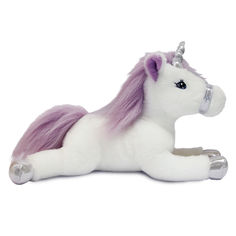 Акция на Мягкая игрушка Aurora Единорог фиолетовый 33 см (170224B) от Будинок іграшок