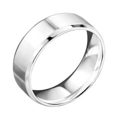 Акція на Обручальное кольцо из белого золота 000135961 15.5 размера від Zlato