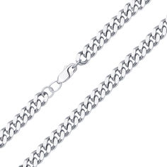 Акція на Серебряная цепочка в панцирном плетении, 5мм 000127227 60 размера від Zlato