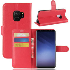 Акція на Чехол-книжка Litchie Wallet для Samsung G960 Galaxy S9 Red від Allo UA