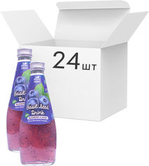 Акция на Упаковка напитка Magic Fruit Вкус черники с семенами базилика 0.29 л х 24 бутылки (8859022406039) от Rozetka UA