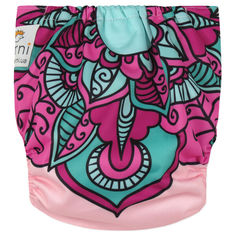 Акція на Подгузник многоразовый c вкладышем Цветочный орнамент Berni Kids (3-15 кг) Розовый (44629) від Allo UA