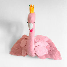 Акция на Мягкая игрушка украшение Фламинго Berni Kids Розовый (49354) от Allo UA