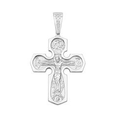 Акция на Православный серебряный крестик с молитвой 000134530 от Zlato