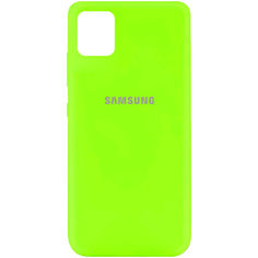Акція на Чехол Silicone Cover My Color Full Protective (A) для Samsung Galaxy Note 10 Lite (A81) Салатовый / Neon green від Allo UA