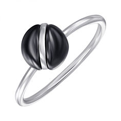 Акція на Серебряное кольцо с керамикой 000147849 17 размера від Zlato