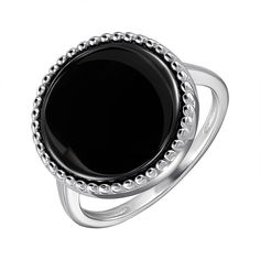 Акція на Серебряное кольцо с керамикой 000147843 16.5 размера від Zlato