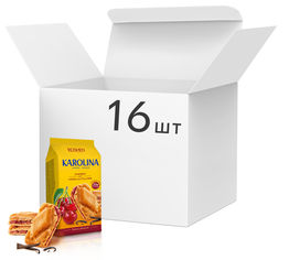 Акція на Упаковка печенья Roshen Karolina с яблоком и корицей 168 г x 16 шт (4823077631696) від Rozetka UA