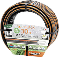 Акция на Шланг поливочный Claber 1/2" 30 м Top-Black Черно-оранжевый (90390000) от Rozetka UA