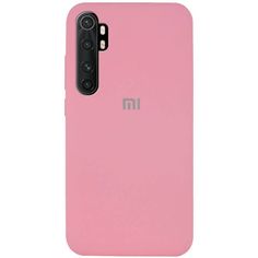 Акция на Чехол Silicone Cover Full Protective (AA) для Xiaomi Mi Note 10 Lite Розовый / Pink от Allo UA